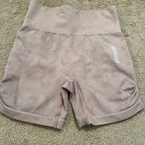 Blush pink gymshark shorts